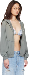 Acne Studios Khaki Mended Fleece Hoodie