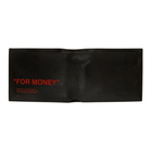 Off-White Black and Red Quote Bifold Wallet