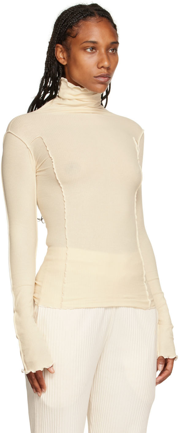 トップス BASERANGE OMATO TURTLE NECK OFF WHITE Baserange Off-White Omato Turtleneck Baserange