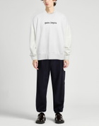 Palm Angels Mens Sweatshirt in Off white