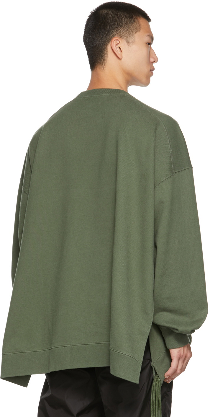 AMBUSH Green Multicord Crewneck Sweatshirt Ambush