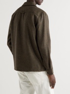 Portuguese Flannel - Virgin Wool Overshirt - Brown