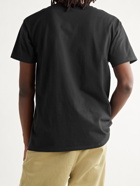 IGGY - Printed Cotton-Jersey T-Shirt - Black
