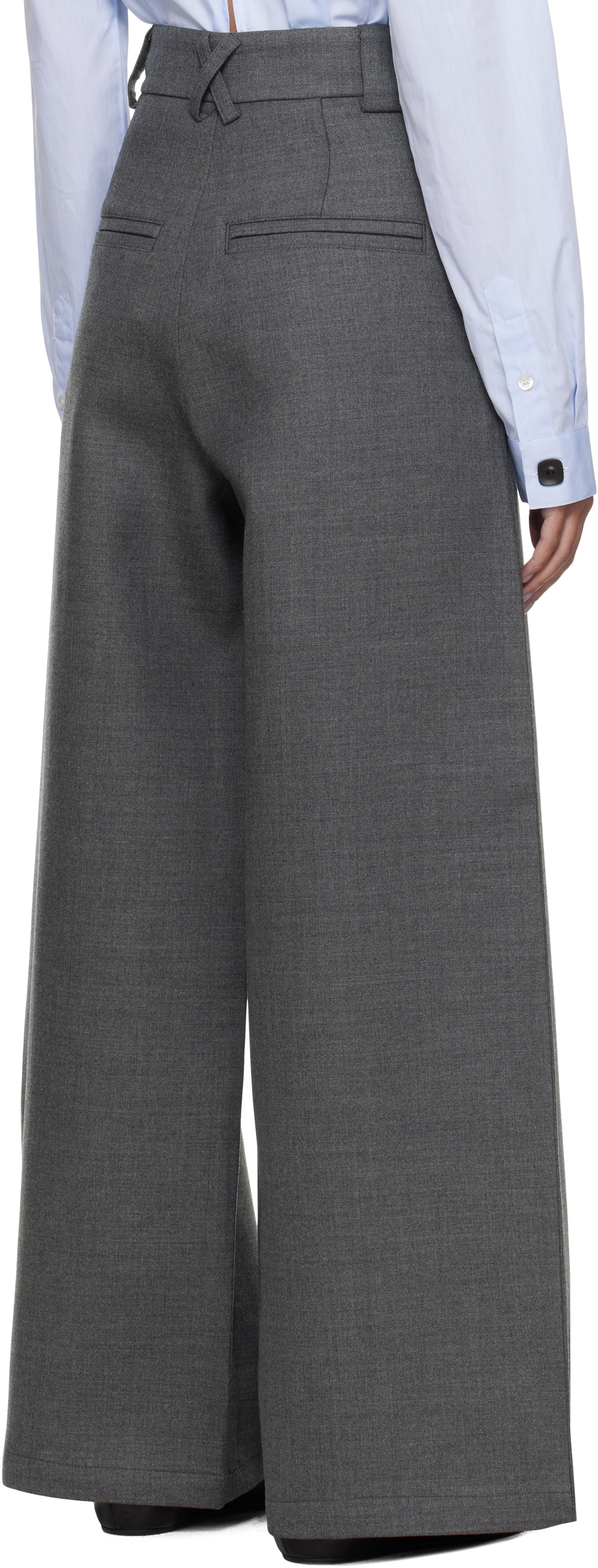 Fax Copy Express Gray Hand In Front Pocket Trousers Fax Copy Express