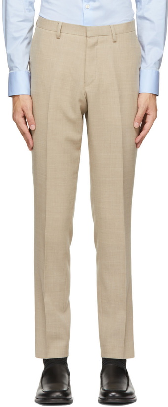 Photo: Tiger of Sweden Beige Wool Travel Thodd Trousers