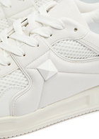 Valentino One Stud Quilted Leather Sneakers White