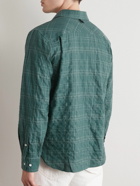 Rag & Bone - Gus Checked Cotton-Blend Flannel Shirt - Green