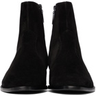Saint Laurent Black Suede Wyatt Boots