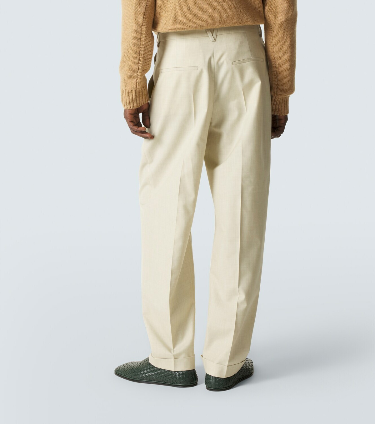 Bottega Veneta Wool and cotton gabardine suit pants