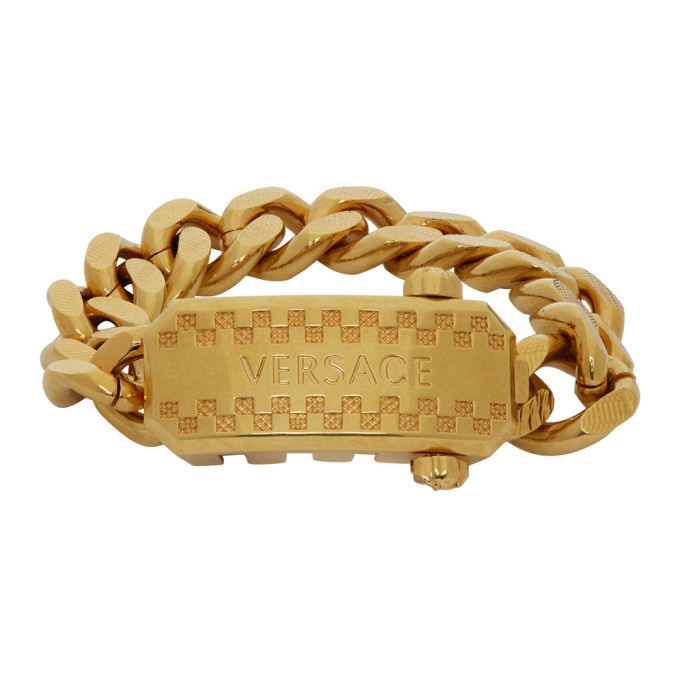 Photo: Versace Gold Cuban Link Bracelet