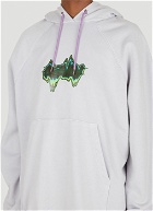 Logo Print Hooded Sweatshirt in Lilac