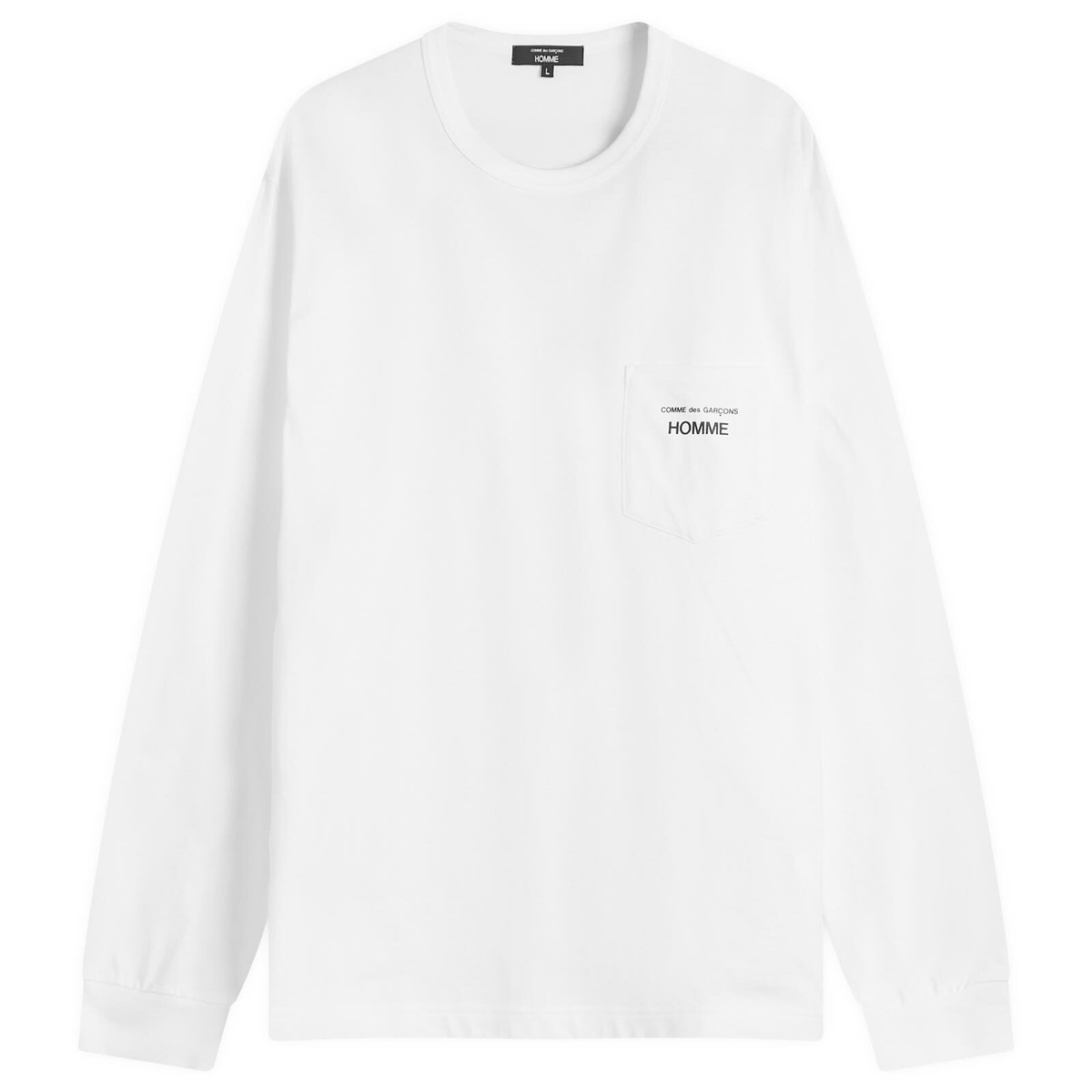 Comme Des Garçons Homme Men's Long Sleeve Pocket Logo T