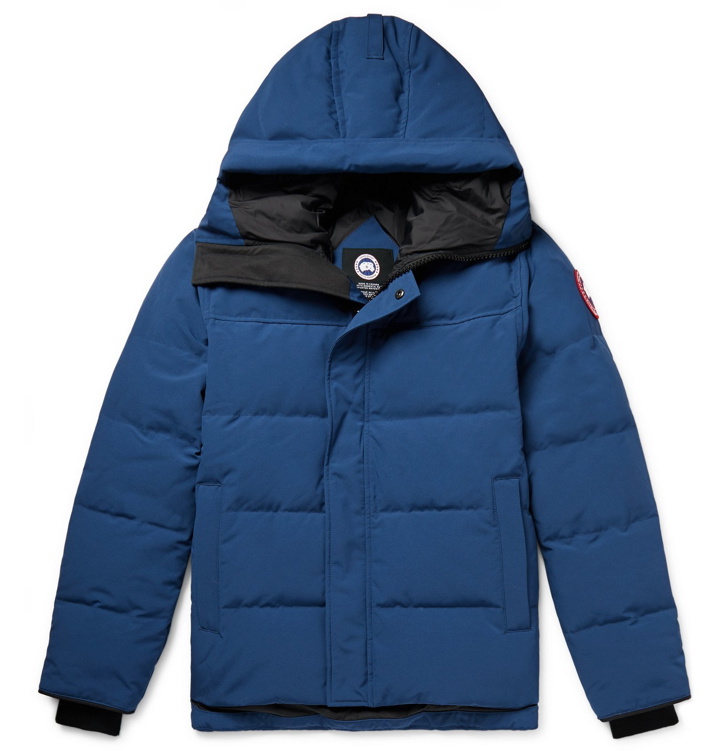 Photo: Canada Goose - MacMillan Fusion Fit Quilted Arctic Tech Hooded Down Parka - Blue
