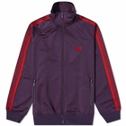 Needles Men's Poly Smooth Track Jacket in Dark Purple