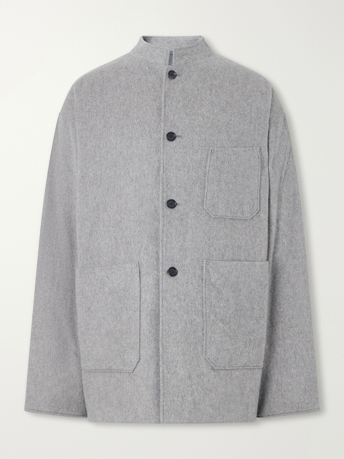 Kaptain Sunshine - Brushed Wool and Cashmere-Blend Flannel Jacket - Gray