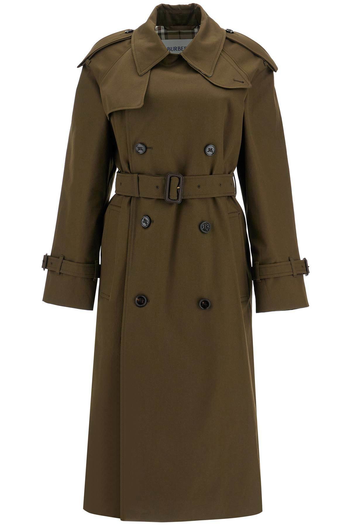 BURBERRY double-breasted trench coat with Khaki Burberry