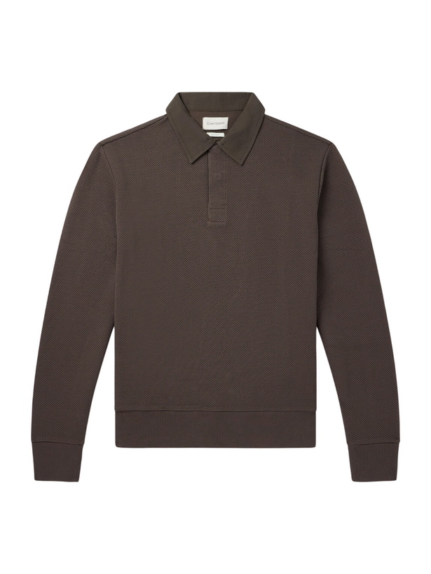 Photo: Oliver Spencer - Organic Cotton-Blend Polo Shirt - Brown