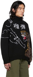 LU'U DAN Black Jaguar Sweater