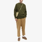 YMC Men's Suedehead Crew Knit in Dark Green