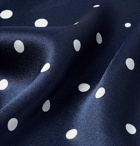 Paul Smith - Polka-Dot Silk Pocket Square - Men - Navy