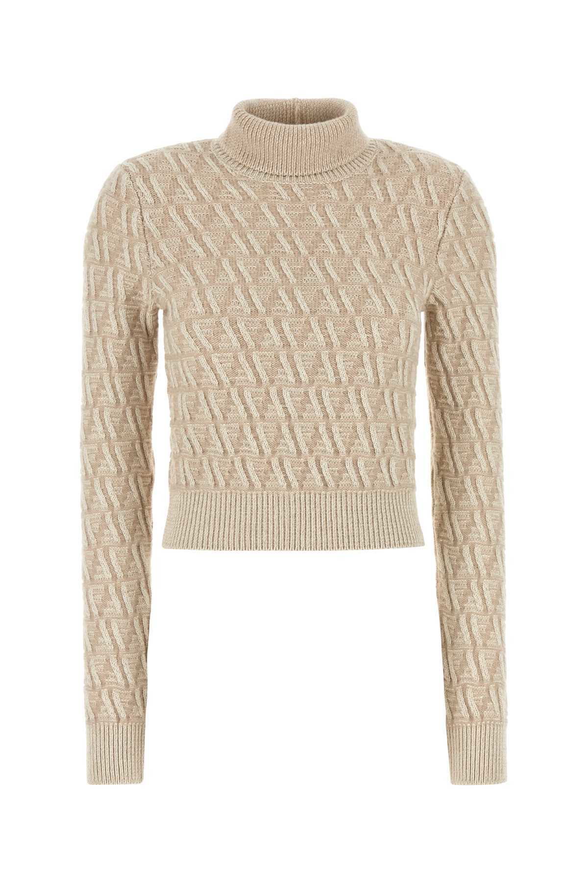 Fendi White Cashmere Blend Cardigan Fendi