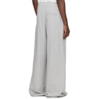 Dries Van Noten Gray Pleated Sweatpants
