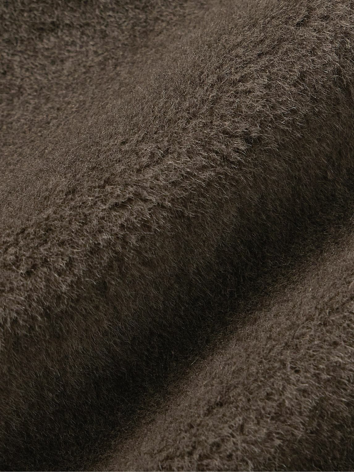 Richard James - Shawl-Collar Belted Double-Breasted Alpaca Coat - Brown