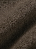 Richard James - Shawl-Collar Belted Double-Breasted Alpaca Coat - Brown