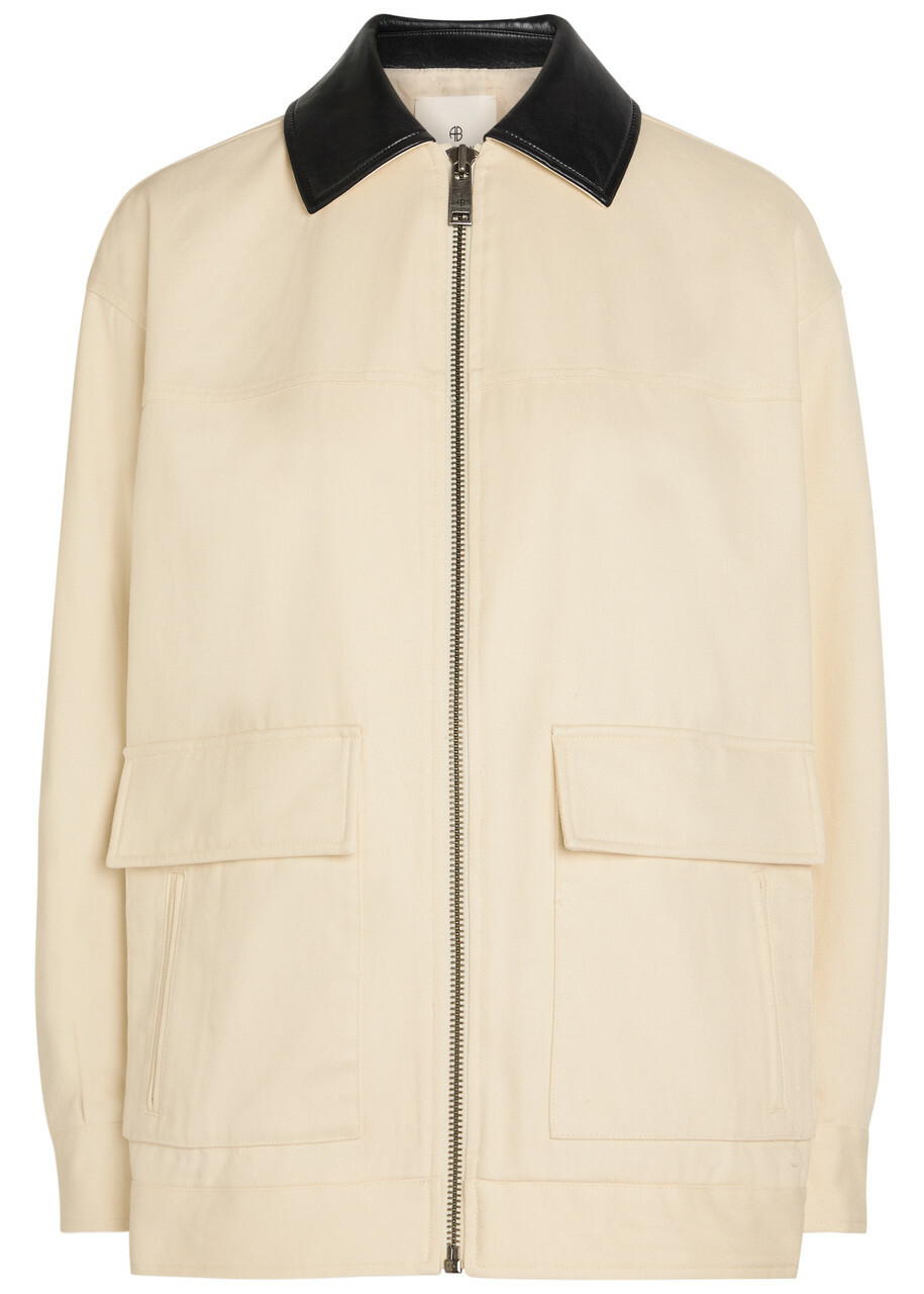 Anine Bing Holden Twill Jacket Cream