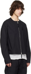 thom/krom Black Bomber Jacket