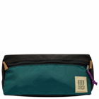Topo Designs Dopp Kit Wash Bag in Botanic Green& Black