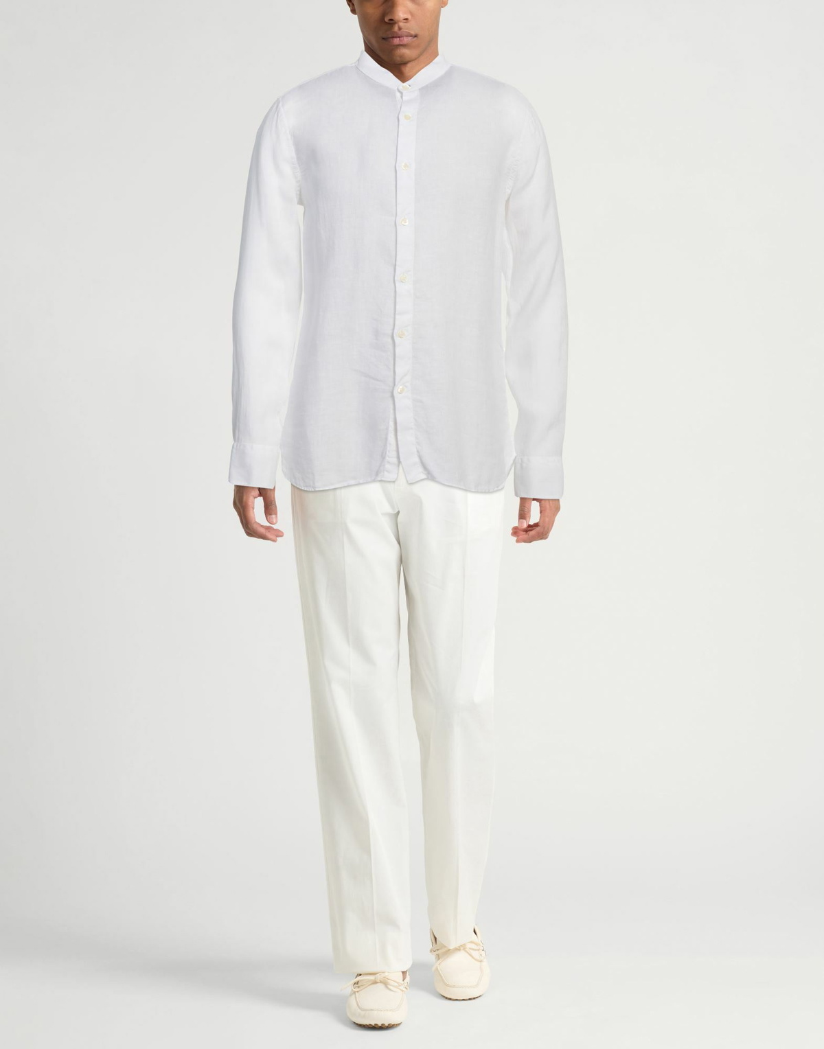 120% Lino Mens Shirt in White