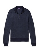 RALPH LAUREN PURPLE LABEL - Cashmere Half-Zip Sweater - Blue