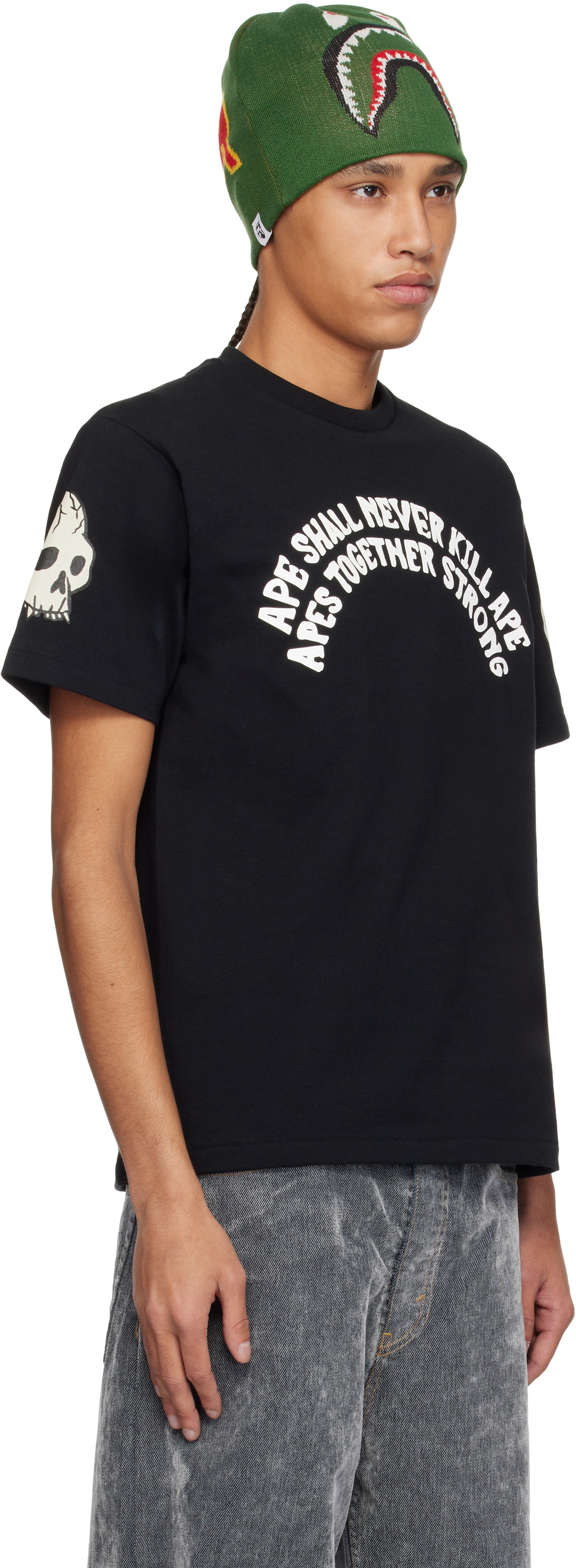 完売品/極美品 ABATHING APE SOUVENIR SKULL TEE BAPE Black Souvenir Skull T-shirt A Bathing Ape