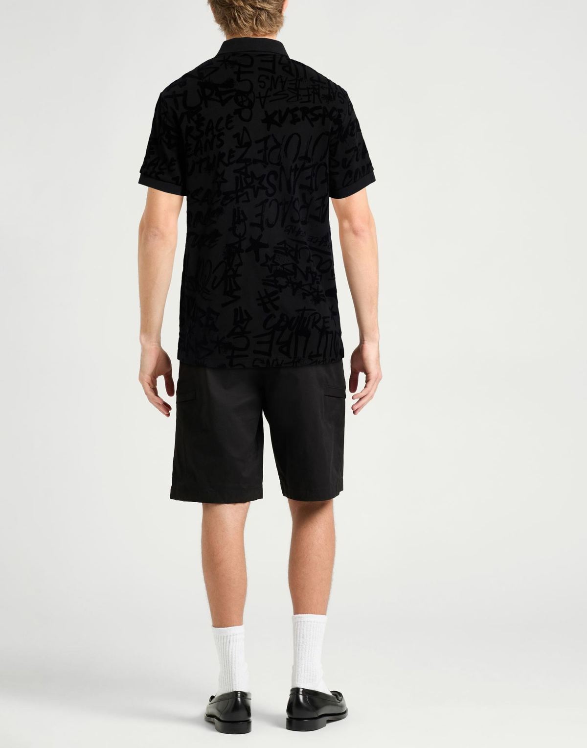 Versace Jeans Couture Mens Polo shirt in Black