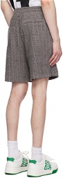 Givenchy Gray Jacquard Shorts