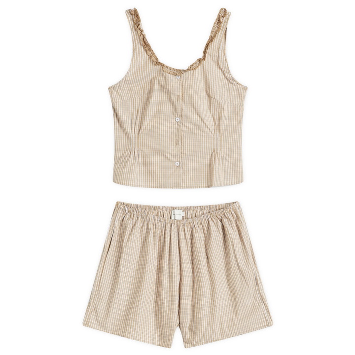 Photo: Deiji Studios Women's PJ Short Set in Desert Check