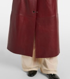 Sportmax Paste leather trench coat