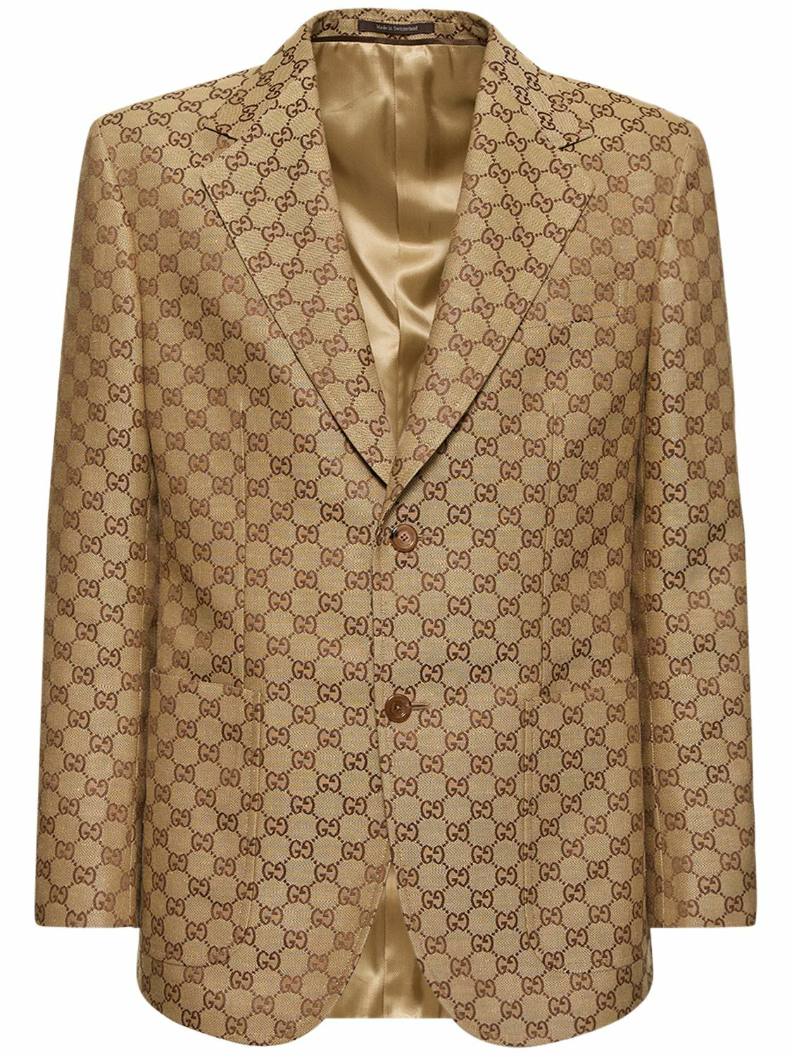 GUCCI - Summer Gg Supreme Linen Blend Jacket Gucci