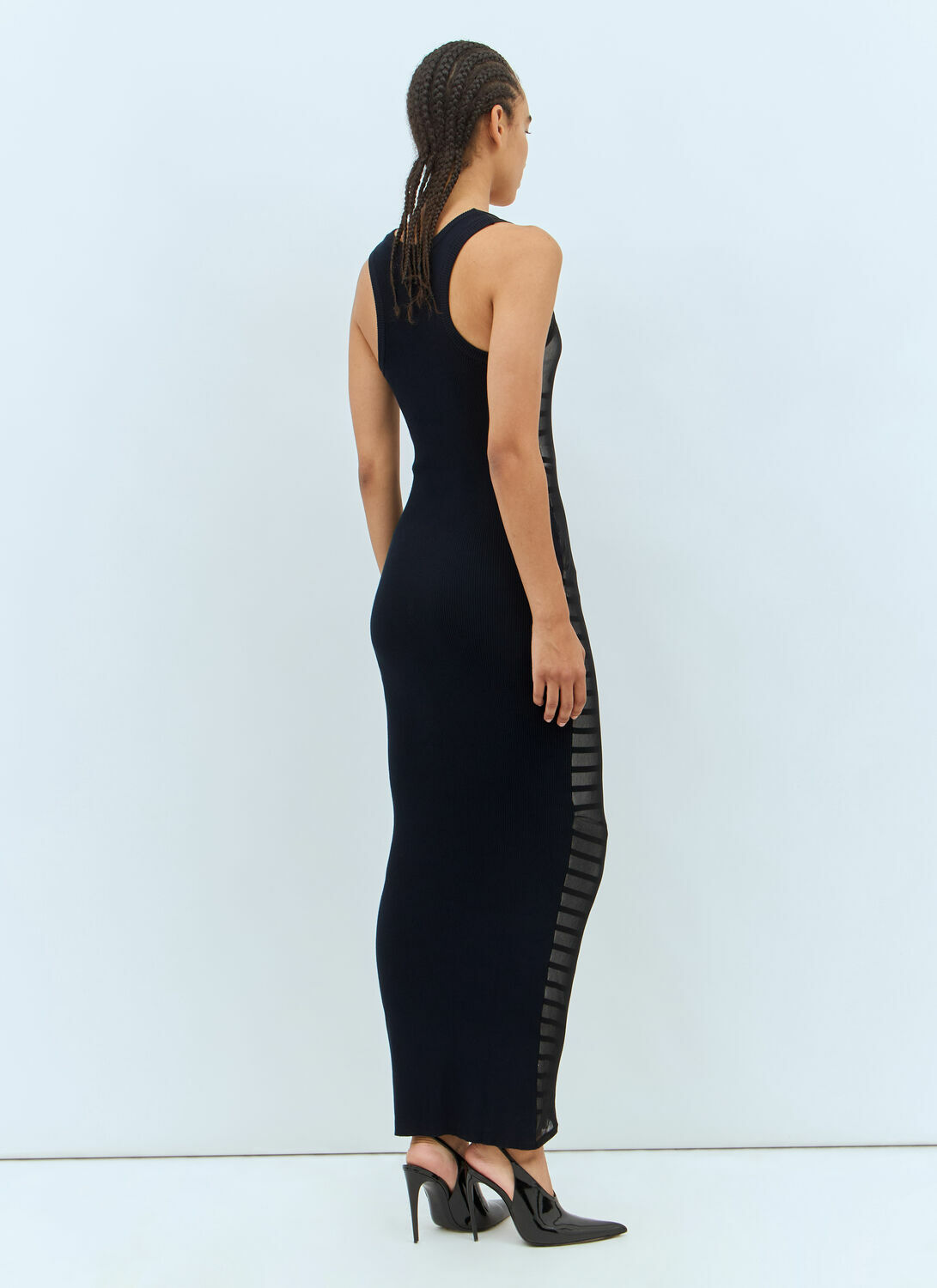 Jean Paul Gaultier Ribbed Mariniere Maxi Dress
