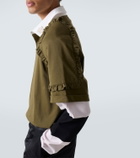 Simone Rocha Layered ruffled cotton jersey polo shirt