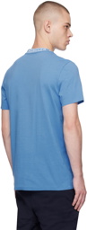 Moncler Blue Jacquard T-Shirt