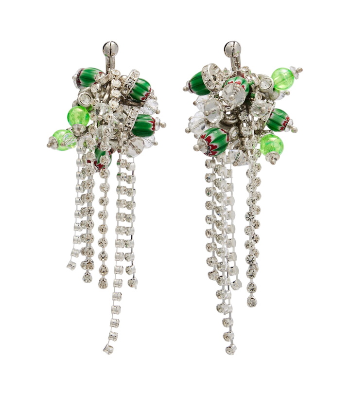 Photo: Dries Van Noten Crystal-embellished drop earrings