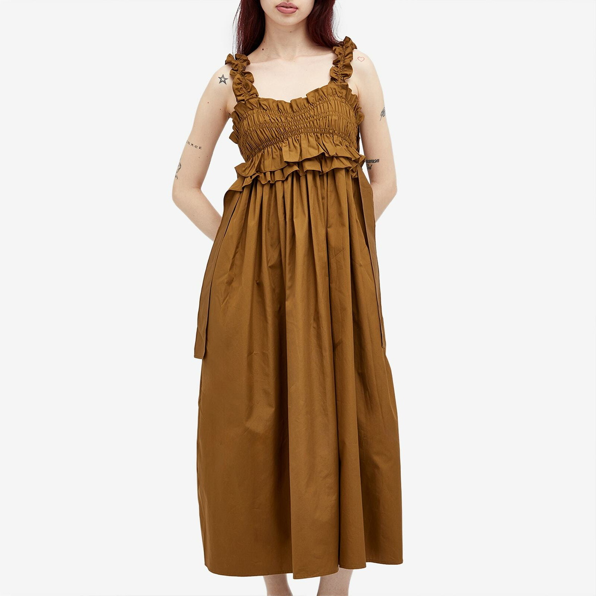Cecilie Bahnsen Women's Giovanna Dress in Light Brown