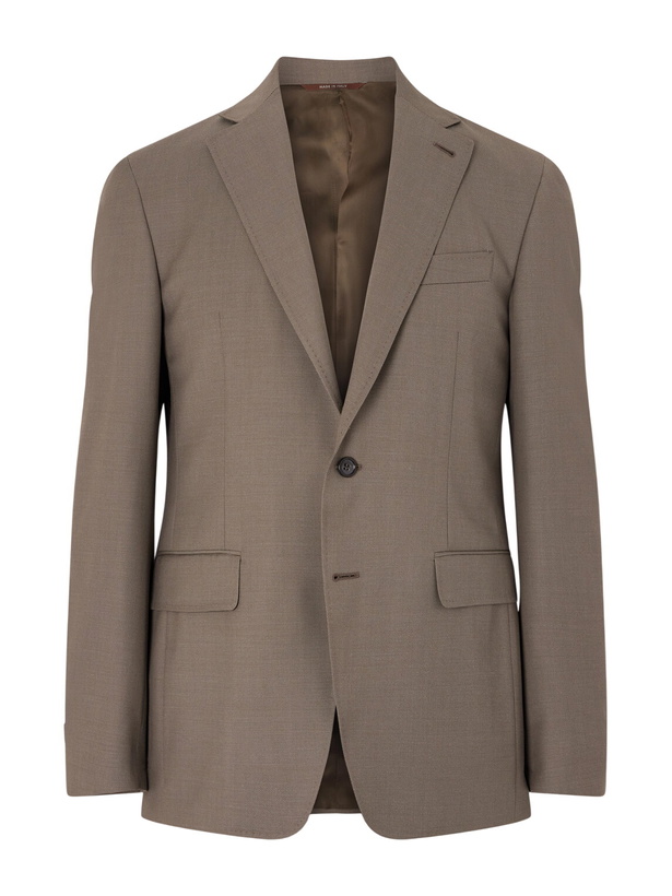 Photo: Canali - Kei Wool Suit Jacket - Brown