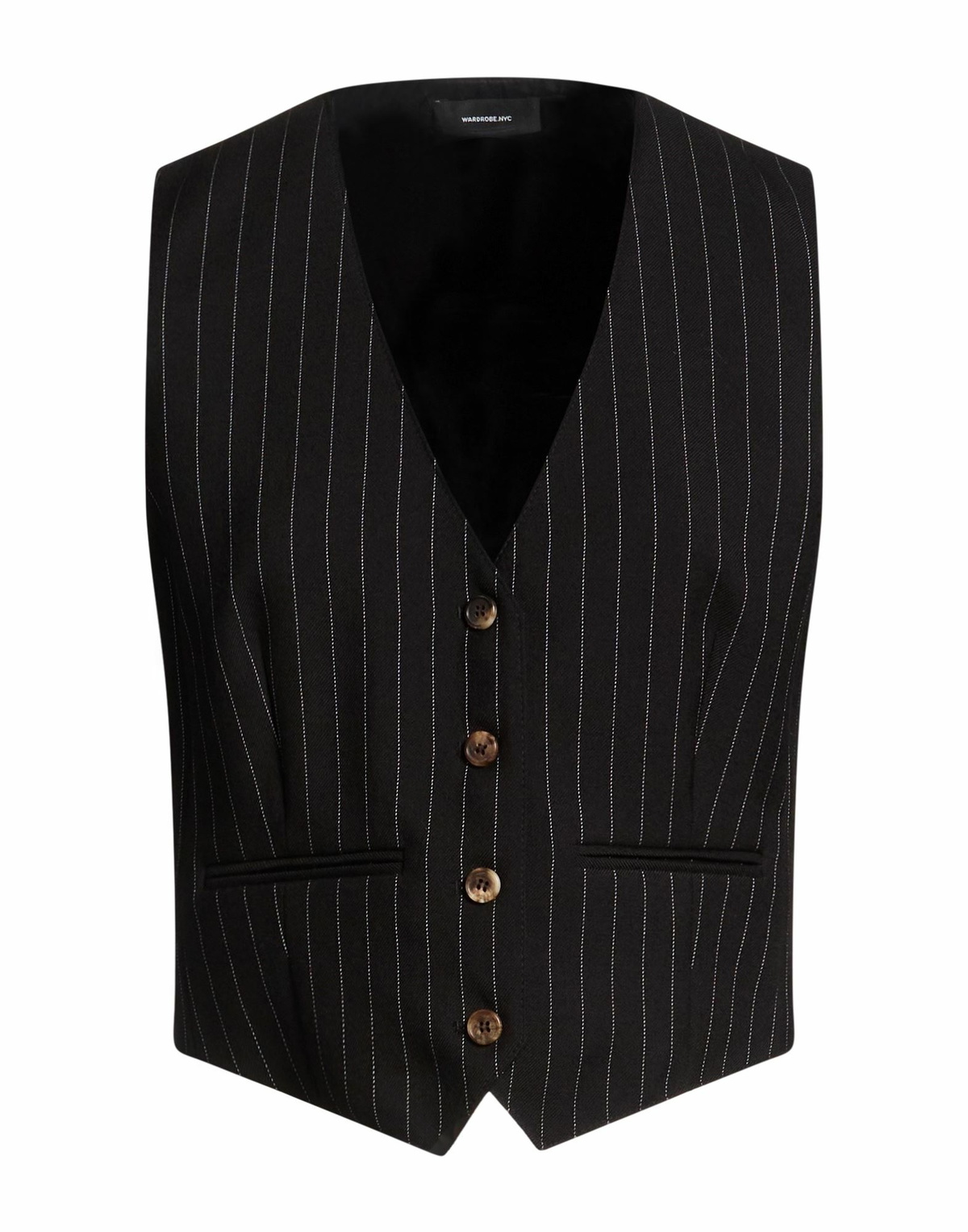 Wardrobe. nyc Womens Tailored Vest in Black
