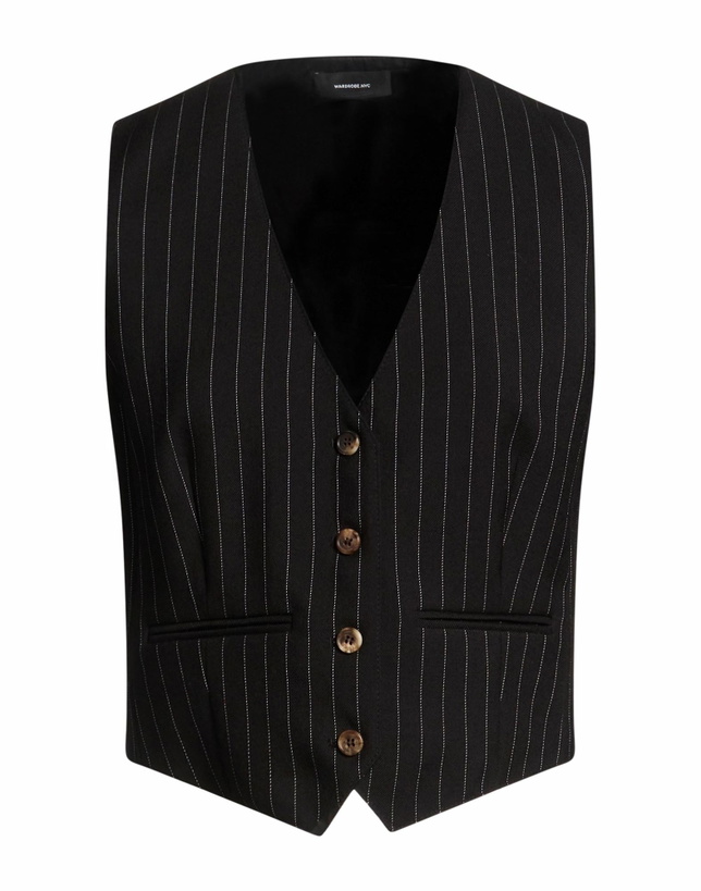 Photo: Wardrobe. nyc Womens Tailored Vest in Black
