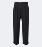 The Row Tavel pleated wool and cashmere straight pants