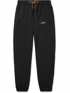 7 DAYS ACTIVE - Tapered Logo-Print Recycled-Shell Sweatpants - Black