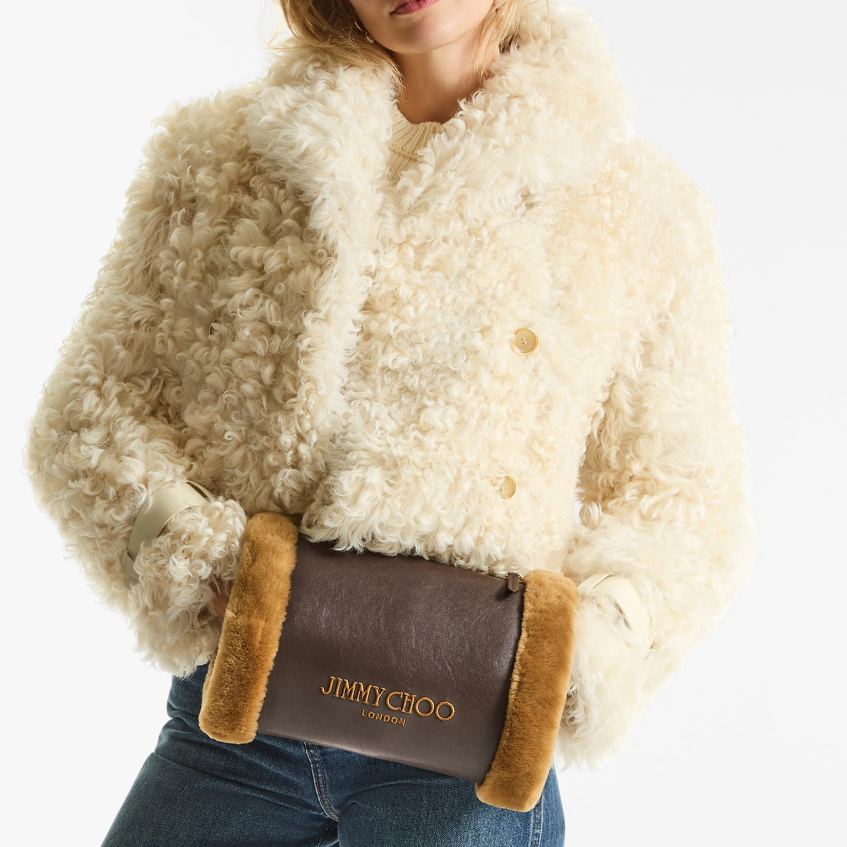 Jimmy Choo Hand Warmer Bag Shoulder Bag